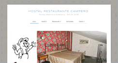 Desktop Screenshot of hostalcampero.es